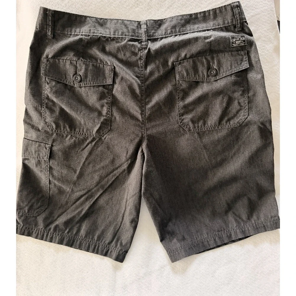 Vans Off The Wall Men's Dark Grey Cargo Utility Skater Fit Shorts 38W